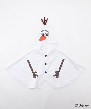 ANY KIDS 【ディズニー/FROZEN】【UVカット/気化冷却】ふりふり冷感ポンチョ 「オラフ」