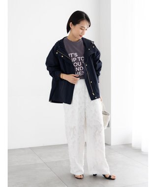 Te chichi エンブロイダリーロゴTシャツ チャコールグレー