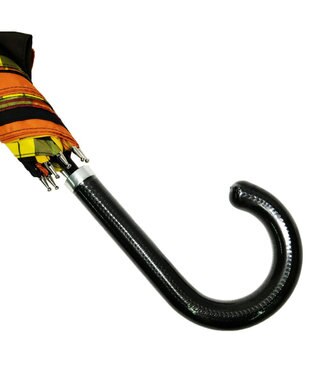 +RING 【限定/日本製】メンズ向け プラスリング 長傘60cm YEL/CHK SR62 黄