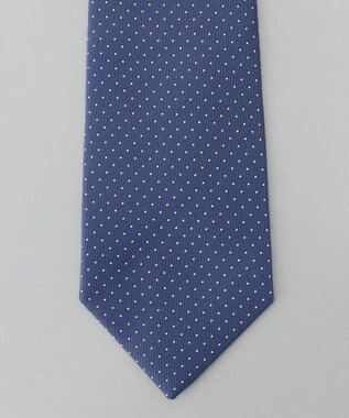 GOTAIRIKU 定番【日本製】シルク ネクタイ_ピンドット ブルー系8