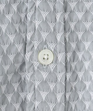 JOSEPH HOMME トライジャガードストレッチ　ウィングカラーシャツ ピーコックグリーン系