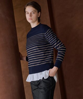 SOFT TOUCH WOOL ボーダー ニット