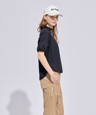PW CIRCULUS 【WOMEN】パフスリーブモックT  2026年モデル ゴルフウェア レディース ブラック系