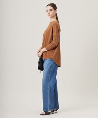 ICB 【CLASSY.1月号掲載・洗える】ウォーターリサイクルデニム カーブパンツ ブルーデニム系