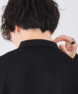 WEGO クリアライトメッシュポロプルオーバー ブラック