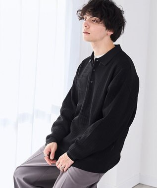 WEGO クリアライトメッシュポロプルオーバー ブラック