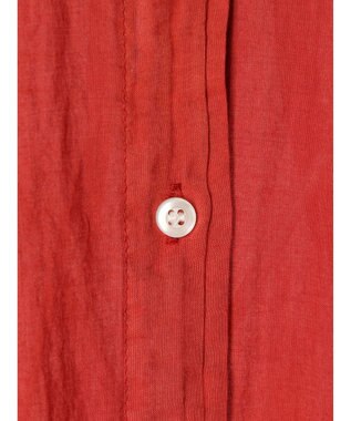 CRAFT STANDARD BOUTIQUE シアーボイルピグメント染めバンドカラーシャツ Dark Red