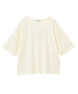earth music&ecology シアーベロアＴｅｅ Ivory