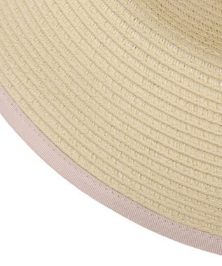 Maison de FLEUR 【手洗い可能】リボンスリットパイピングハット Pink