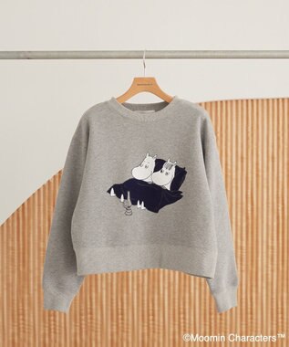 AMERICAN HOLIC Moomin フロッキープリント裏毛プルオーバー
