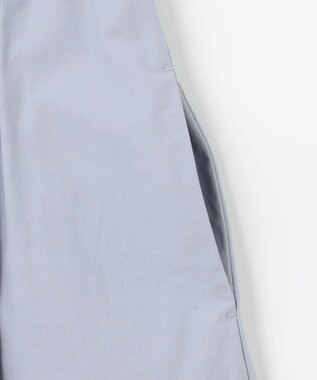 #Newans 【撥水加工/洗濯機可能】〈小柄さんにお勧め〉パフスリーブフレアワンピース ブルーグレー