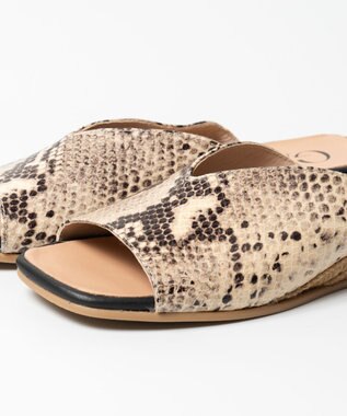 gaimo 【GAIMO/ガイモ】Ｖカットジュートミュールサンダル/TIANA-RS パイソン