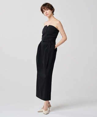 uncrave プレーンスーツ スカート（uncrave WHITE） ブラック