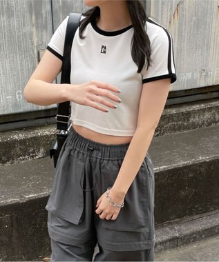 WEGO ラインデザインちびT ホワイト