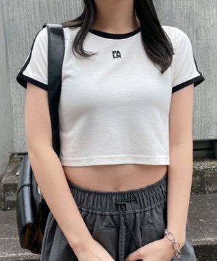 WEGO ラインデザインちびT ホワイト