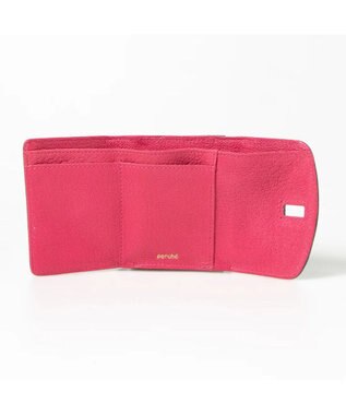 UNBILLION perche カラーコンビ3つ折り外ガマウォレット グレー