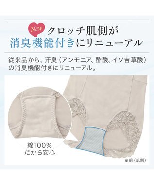 BRADELIS New York 【BRADELIS NewYork peace】　華やかレーシーショーツ24 シアーグレージュ