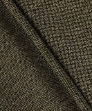 23区 サステナブルウール ショールカラー カーディガン カーキ