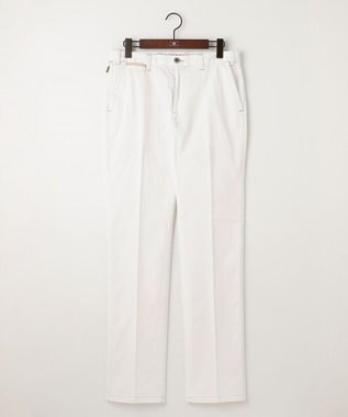 JOSEPH ABBOUD 【ウエストも伸びる！】オーガニックストレッチ パンツ ホワイト系