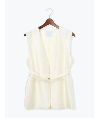 Te chichi シャイニーノーカラージレ(セットアップ可) オフホワイト