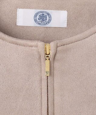 J.PRESS LADIES L スウェードダンボール ブルゾン グレージュ系