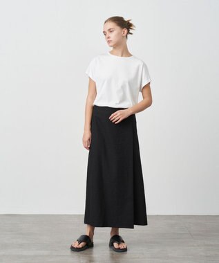 ATON SUVIN 60/2 | キャップスリーブTシャツ WHITE