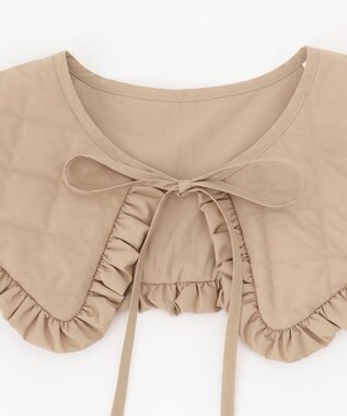 #Newans LILY/ キルティング付け襟 ベージュ系