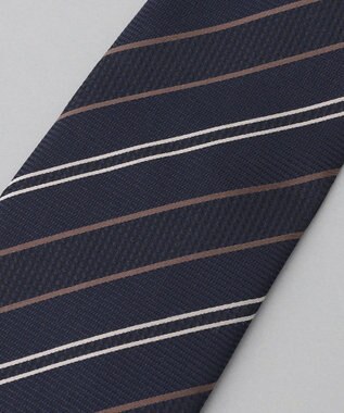 GOTAIRIKU GOTAIRIKU別注【日本製】シルク ネクタイ_ストライプ ネイビー系1