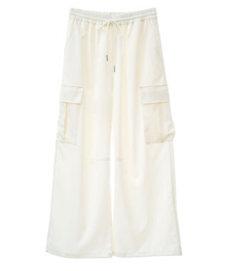 Green Parks ドロストカーゴパンツ Ivory