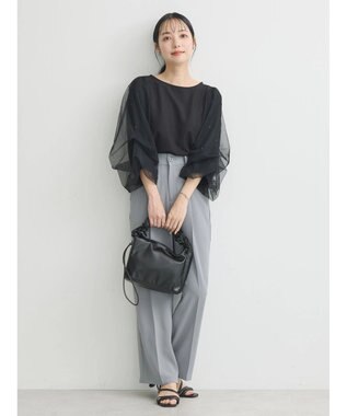 earth music&ecology キラキラストーンプルオーバー Black