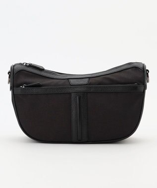 JOSEPH ABBOUD 【軽量/撥水素材】インターレースハーフムーンバッグ ダークブラウン系