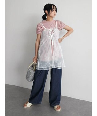 Green Parks ２ｗａｙ　巻きスカート（レース） Off White