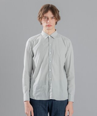 JOSEPH HOMME 【LEON 掲載】リネンストレッチブロード レギュラーカラーシャツ スカイブルー系