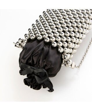 UNBILLION カシュカシュ cachecache / メタルボールチェーンショルダーバッグ シルバー