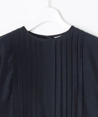 J.PRESS LADIES L エアリースパンボイル ワンピース ネイビー系