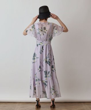 GRACE CONTINENTAL プリントセパレートワンピース パープル