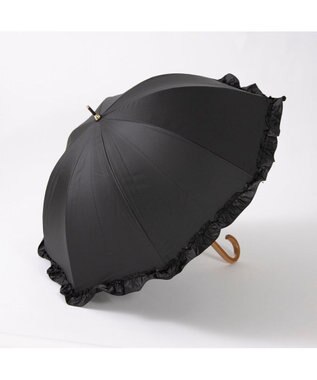 UNBILLION カシュネ cachenez / 【晴雨兼用】【日傘】 【UV カット率99.999.9％以上】PUビッグフリルショートパラソル ブラック