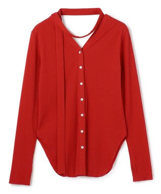 uncrave ヴィンテージリブ 2WAYトップス レッド