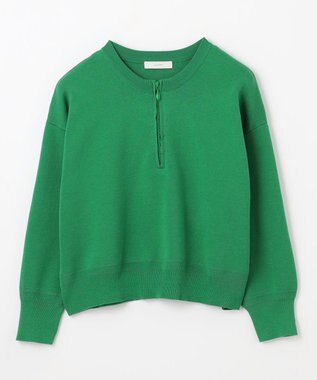 ANY ミラノリブジップニット グリーン