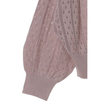 earth music&ecology キラキラボタンハートカーディガン Pink