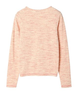 earth music&ecology メランジリブカーディガン Pink Mixture