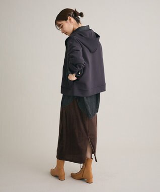 Green Parks ラメベロアＩラインスカート Brown