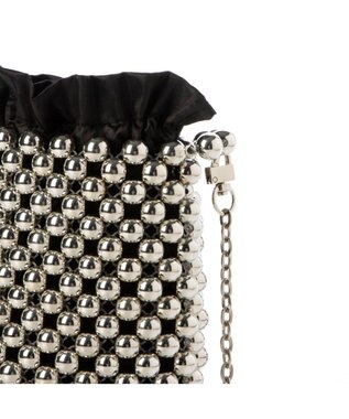 UNBILLION カシュカシュ cachecache / メタルボールチェーンショルダーバッグ シルバー