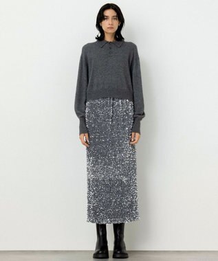 NAVE 【Nave・手洗い可】ポロニット ライトグレー系