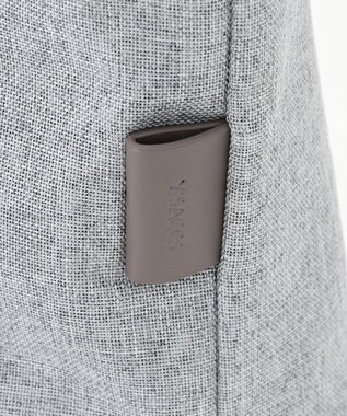 Y'SACCS リネンライク　イニシャルトート　Mサイズ ライトグレー