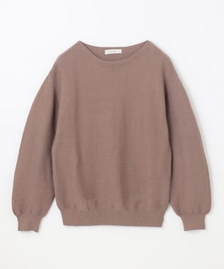 ANY L 【ウエストゴム/洗濯機可能】ハンドトゥースセットアップ モカ×ネイビー