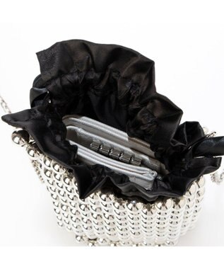 UNBILLION カシュカシュ cachecache / メタルボールチェーンショルダーバッグ シルバー