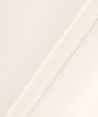 自由区 【XSサイズ~/洗える】ドレーピーポンチラッフルスリーブ カットソー アイボリー系