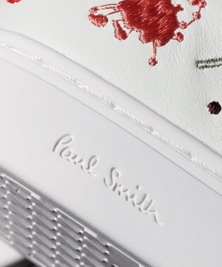 Paul Smith ペイントスプラッシュ スニーカー オフホワイト