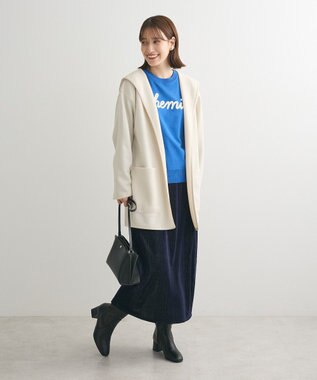 Green Parks ラメベロアＩラインスカート Brown